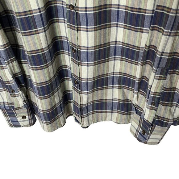 UNTUCKit Plaid Shirt Wrinkle Free Cotton Button Up Long Sleeve Men’s Size XXL - Picture 5 of 11